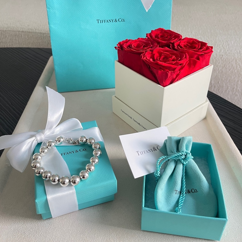 Tiffany Hardwear Ball Bracelet in Silver size 8.25” NEW $750